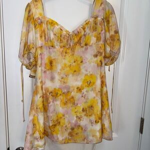 For Love and Lemons Floral Dress